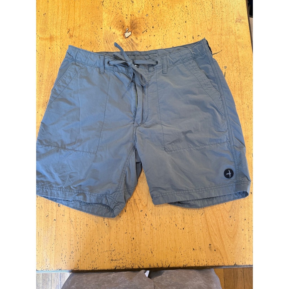 Relwen Utility Shorts Size 32 Mens Gray Nylon Cotton Drawstring Hiking Casual